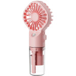 Blanc ventilateur de brumisation portable, mini transparent ventilateur de brouillard pulv�risation, ...