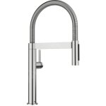 Blanco - culina s - mitigeur d'�vier avec bras flexible et douchette, acier 527467