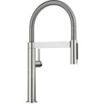 Blanco - culina s - mitigeur d'�vier avec bras flexible et douchette, acier 527467