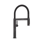 Blanco - culina s - mitigeur d'évier avec bras flexible et douchette, noir mat 527468 Blanco - culina s - mitigeur d'évier avec bras flexible et douchette, noir mat 527468