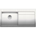 Blanco divon ii - vier, 100x51 cm, avec gouttoir et commande excentrique , inox 521659
