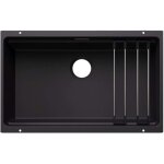 Blanco - etagon 700 - �vier en silgranit 73x46 cm, avec accessoires, noir 527762