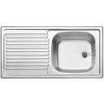 Evier inox  encastrer blanco top ezs 1100x435 2 cuves + gouttoir blanco france 500847 + 4382520