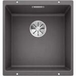 Subline 400 - vier en silgranit, 43x46 cm, infino, gris rocher 523423 - blanco