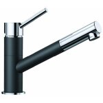 Blanco - kano s - mitigeur d'vier avec bec extractible, noir / chrome 526174