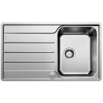 Blanco - lemis 45 - �vier, 86x50 cm, avec commande du vidage, inox bross� 523031