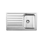 Blanco - livit 45 - vier, 86x50 cm, inox bross 514786