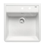 Blanco - panor 60 - �vier en c�ramique, 60x63 cm, 2 trous, blanc cristal 514501