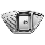 Blanco - tipo 9 - vier, 93x51 cm, avec commande de vidage, inox 526338