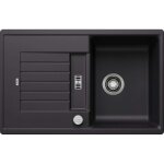 Blanco zia 45 - �vier en silgranit, 780x500 mm, avec commande de vidage, noir 526012