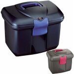 Bleu - top case haut avec plateau intrieur amovible et grille de sparation