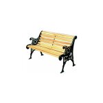 Banc de jardin en fonte noire et bois ? 116 cm de large ? 12 places ? capacit� 110 kg ? confort optimal ...