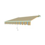 Store enroulable pour soleil blinky 195x150 jaune / gris