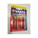 Blister de 6 piles lr06 max - tech aa (dont 2 gratuites) varta 4706101404