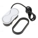 Msa france - bloc de 2 prises eight affleurant  encastrer couleur inox 033ib