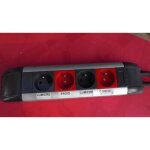 Bloc de 4 prise 2p + t 16a 250v legrand 0534 11 , 053411
