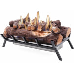 Purline - bloc de combustion 2500w avec bûches décoratives Purline - bloc de combustion 2500w avec bûches décoratives