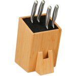 Bloc à couteaux en bambou, tiroir à ustensile latéral, cuisine, lames, hxlxp : 25 x 14, 5 x 22 cm, nature ... Bloc à couteaux en bambou, tiroir à ustensile latéral, cuisine, lames, hxlxp : 25 x 14, 5 x 22 cm, nature ...