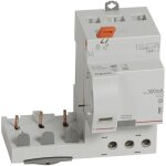 Bloc diffrentiel adaptable  vis dx pour disjoncteur 1 module par ple 3 ples 400v 40a type ac 300ma ...