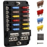 Blocs fusible lame atc / ato, porte fusible voiture , bote fusibles voiture 12 voies avec indicateur ...