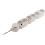 Bloc home 6 prises 16a 2p + t + parafoudre - blanc zenitech