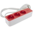 Bloc multiprise 3x16a 3g1. 0 mm� - 1, 5 m - rouge - chacon