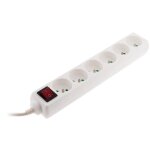 Zenitech ? multiprise 6 prises 16a 2p + t ? c�ble 1m ? puissance 3680w ? interrupteur � voyant ? protection ...