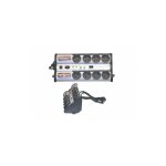 Me - bloc multiprise d'angle scurise anti - surtension argent - 8 sorties, filtrage emi / rfi, disjoncteur ...