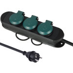 Bloc multiprises �tanche professionnel avec enrouleur, 3 prises avec capuchon 16a fran�aises, c�ble h07rn ...