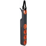 Bloc multiprise klipo travaux et chantiers avec lampe led - 3 prises 2p + t et usb orange zenitech