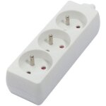 Bloc multiprise sans cordon 3 x 16a - blanc