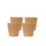 Bloomique - lot de 4 - cache - pots maki - pots de fleurs - fabriqués en jonc de mer durable - hauteur ... Bloomique - lot de 4 - cache - pots maki - pots de fleurs - fabriqués en jonc de mer durable - hauteur ...