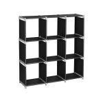Etagere cube meuble de rangement ouvert �tag�re de rangement � 9 compartiments biblioth�que tour de rangement ...