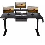 160x76cm bureau assis debout Électrique, bureau de 62 pouces avec tiroirs et commande manuelle de 4 claviers ... 160x76cm bureau assis debout Électrique, bureau de 62 pouces avec tiroirs et commande manuelle de 4 claviers ...