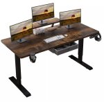 160x76cm bureau assis debout Électrique, bureau de 62 pouces avec tiroirs et commande manuelle de 4 claviers ... 160x76cm bureau assis debout Électrique, bureau de 62 pouces avec tiroirs et commande manuelle de 4 claviers ...