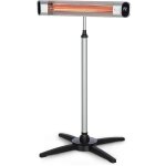 Dark wave stand - chauffage extrieur infrarouge, radiateur rayonnant sur pied, chauffage terrasse, 2500w, ...