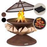 Blumfeldt - braséro de jardin aguilera - foyer de terrasse - grille barbecue Ø65cm - pare - étincelles ... Blumfeldt - braséro de jardin aguilera - foyer de terrasse - grille barbecue Ø65cm - pare - étincelles ...