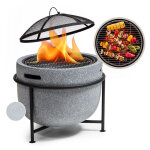 Blumfeldt - braséro de jardin grail - foyer de terrasse - barbecue Ø41cm - pare - étincelle - charbon ... Blumfeldt - braséro de jardin grail - foyer de terrasse - barbecue Ø41cm - pare - étincelle - charbon ...
