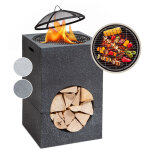 Blumfeldt - braséro de jardin monolith - foyer de terrasse - barbecue - pare - étincelle - charbon ou ... Blumfeldt - braséro de jardin monolith - foyer de terrasse - barbecue - pare - étincelle - charbon ou ...