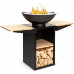 Bras�ro de jardin - blumfeldt savage 2. 0 tall - foyer de terrasse - barbecue �57cm - planche � d�couper ...