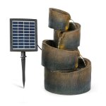 Mantua - fontaine de jardin d'eau solaire, 2, 8 watts, autonomie 5h, panneau solaire 17, 5 x 14 cm, extérieur ... Mantua - fontaine de jardin d'eau solaire, 2, 8 watts, autonomie 5h, panneau solaire 17, 5 x 14 cm, extérieur ...