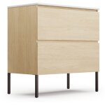 Blumfeldt - meuble de salle de bain avec vasque en c�ramique - meuble de rangement couleur orme 80 cm ...