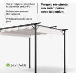 Blumfeldt pantheon robust pergola : solide pavillon de jardin 3x3 m, �tanche & r�sistant � l'hiver, avec ...