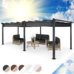 Blumfeldt pergola aluminium 3x6m, pergola terrasse, tonnelle de jardin avec toit r�tractable, kit pergolas ...