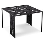 Pergola salon de jardin extrieur shade cove 3x3 m, cadre en acier thermolaqu robuste, toit et brise ...