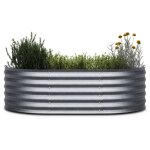 Blumfeldt potager sureleve high grow extensible en acier galvanise, protection anti rouille et contre ...