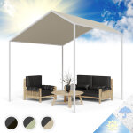 Blumfeldt tonnelle de jardin 3x3m avec armature en aluminium, barnum pliant, toile revtement hydrofuge, ...