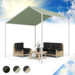 Tonnelle de jardin 3x3m avec armature en aluminium, barnum pliant, toile revtement hydrofuge, pergola ...