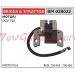 Bobine d'allumage briggs & stratton pour moteurs de tondeuses dov 750 028022