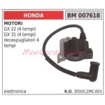 Bobine d'allumage honda pour moteurs gx 22 (4 temps), gx 31 (4 temps) et d�broussailleuses 4 temps 007618 ...